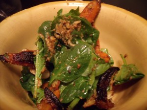 Grilled Carrot Salad with Almond Brown Butter Viniaigrette