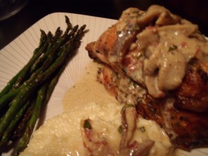 Cornish Game Hen and Creamy Grits 